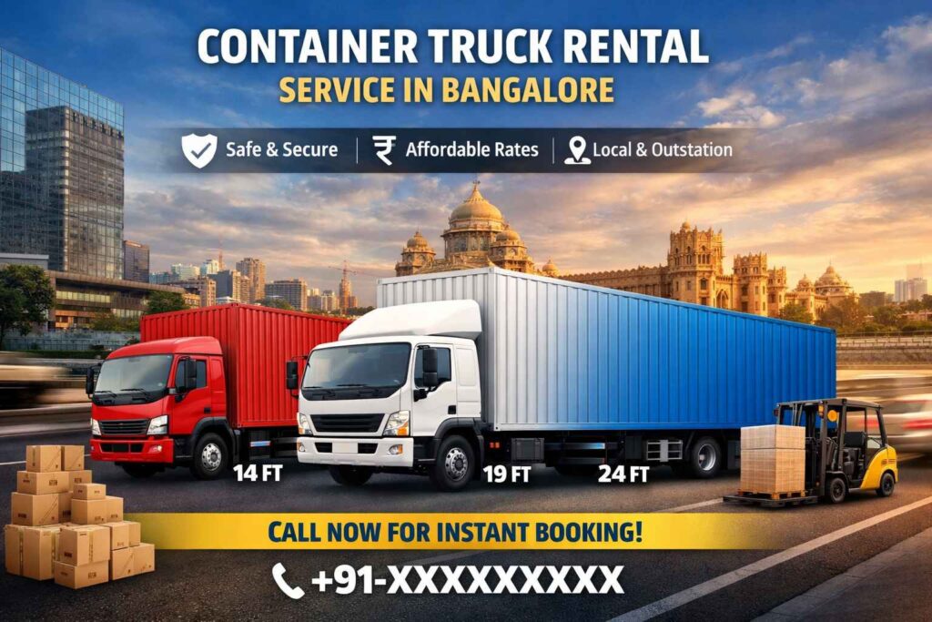 Local and Outstation Transportation - Container Truck Rental Service